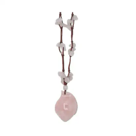 รูปภาพสินค้า:Rose Quartz Conch Shell Necklace - Porjai craft