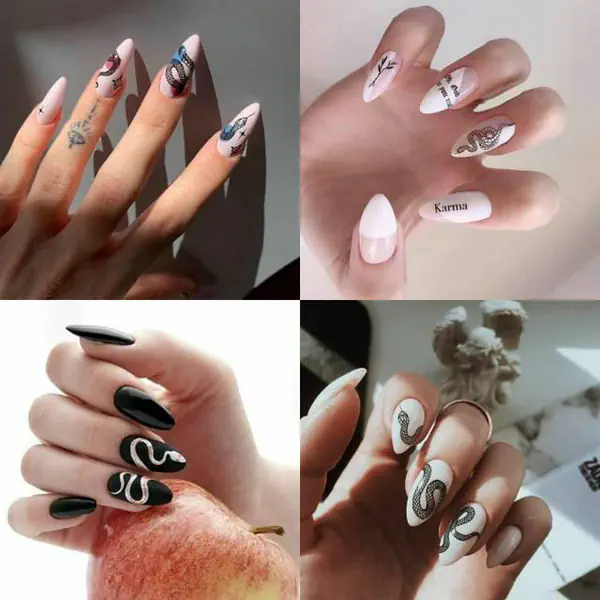 รูปภาพหน้าปกบทความ:รวม 50 ไอเดียเล็บสุดเท่ลาย "Snake Nails" แสนฮิปมีสไตล์ ⚡ เล็บลายงู ดูลึกลับน่าค้นหาแบบสุด